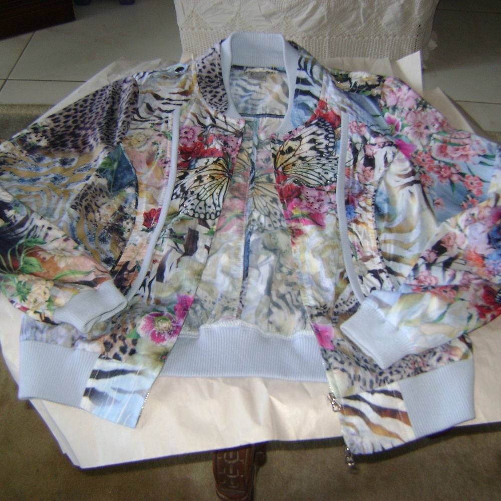 light weight silk  ladies jacket